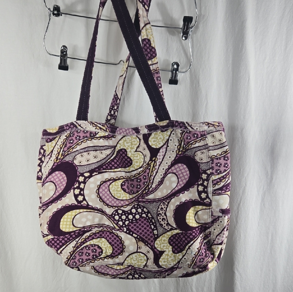 thirty-one Reto Metro Purple Paisley Women's Tote Bag